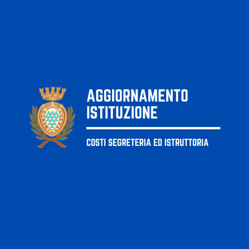 Aggiornamento costi diritti di segreteria ed istruttoria